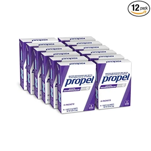 120 PACKS - PROPEL GRAPE POWDER PACKETS FOR $18.10