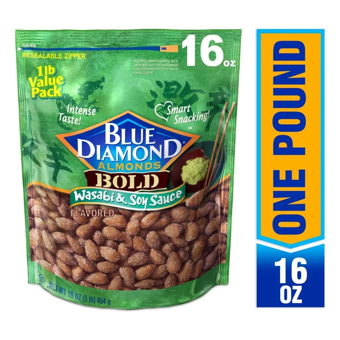 ONE POUND - BLUE DIAMOND ALMONDS FOR $5.99