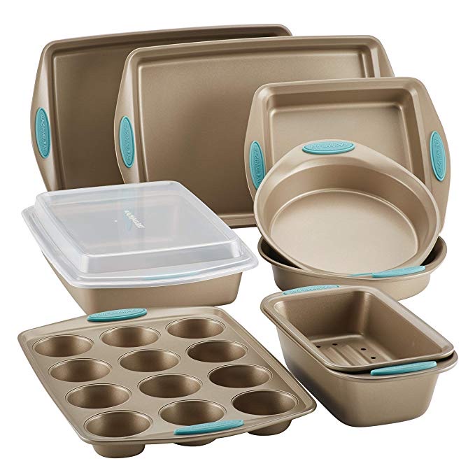 RACHAEL RAY CUCINA 10-PIECE NONSTICK BAKEWARE SET FOR $59.99