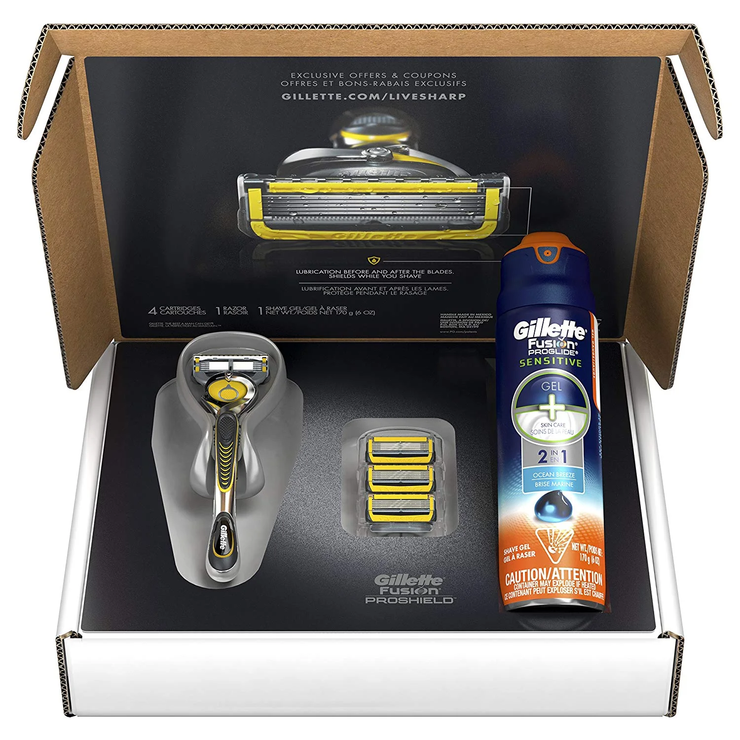 GILLETTE FUSION PROSHIELD BUNDLE FOR $16.17