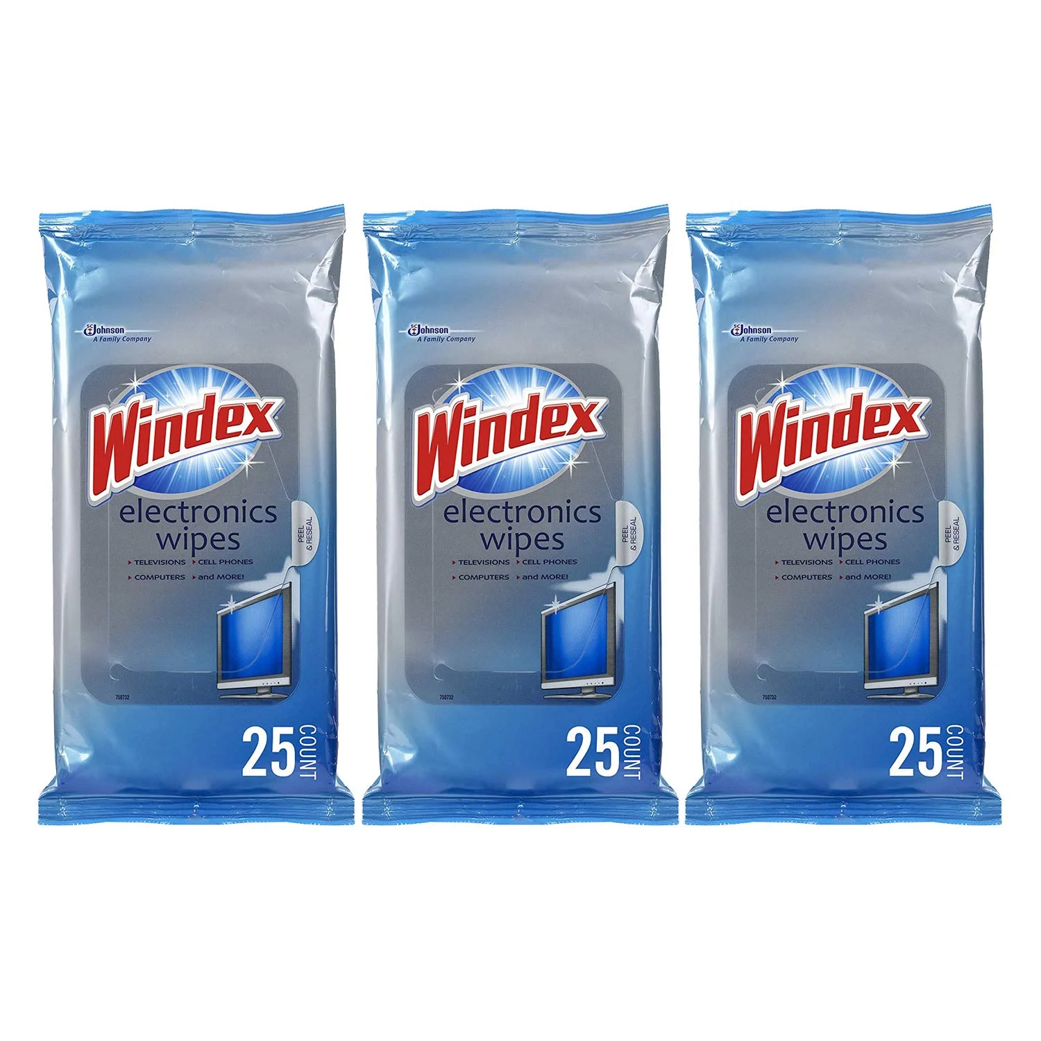 PACK OF 75 - WINDEX ELECTRONICS WIPES FOR $9.43