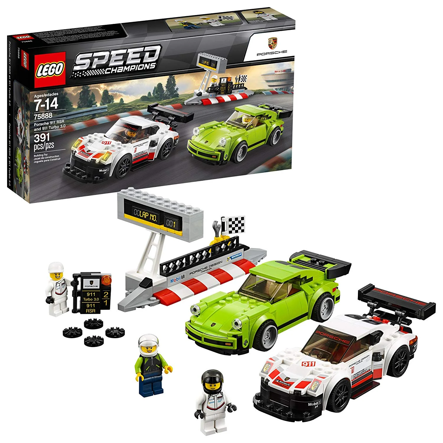 LEGO SPEED CHAMPIONS PORSCHE 911 RSR AND 911 TURBO 3.0 FOR $20.99