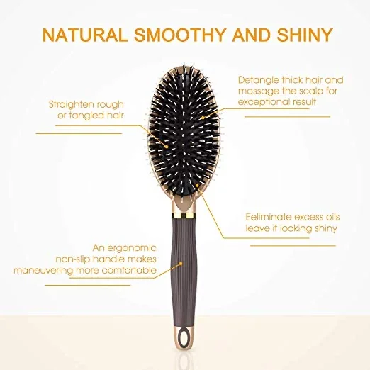BOAR BRISTLE HAIR BRUSH FOR $5.99