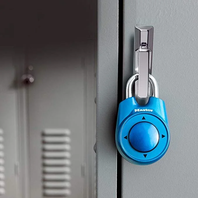 MASTER LOCK LOCKER LOCK, SET YOUR OWN DIRECTIONAL COMBINATION PADLOCK FOR $7.98