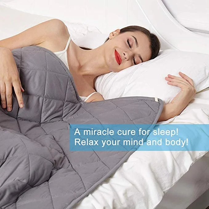 20-POUND WEIGHTED COTTON BLANKET FOR $39.99