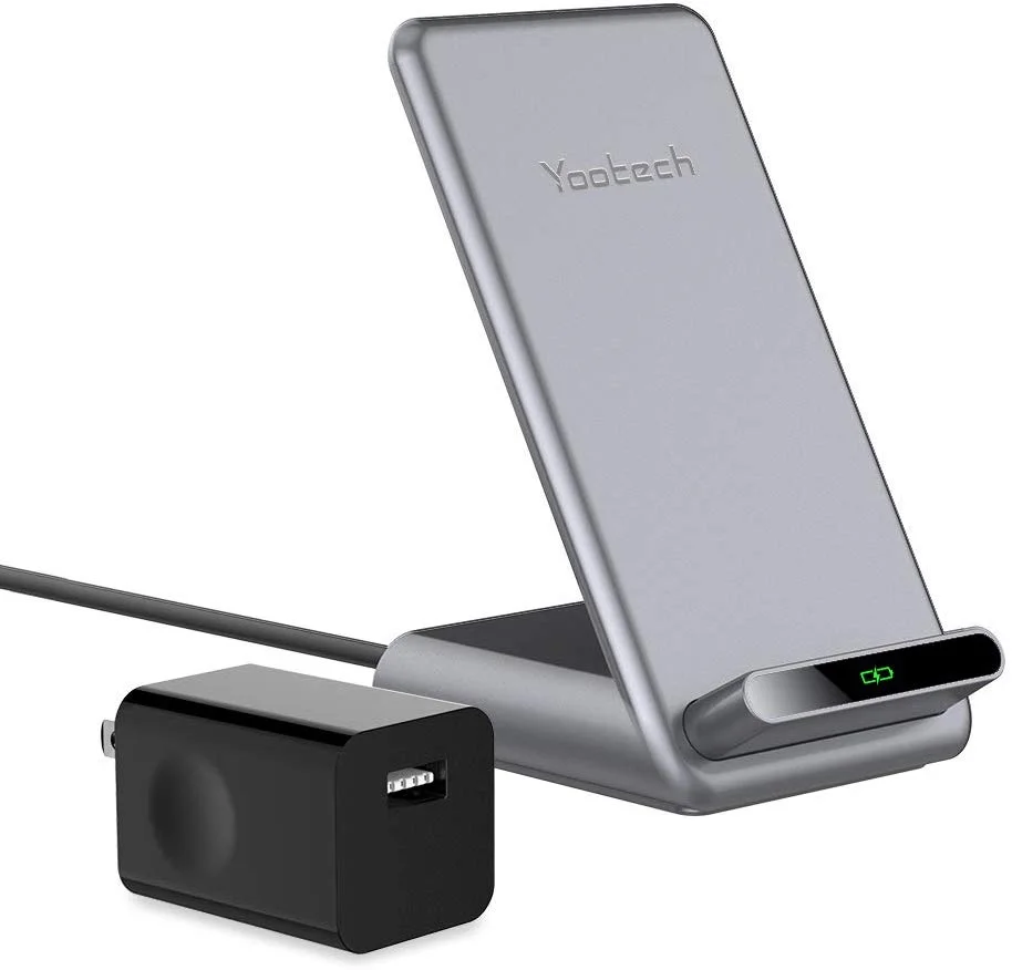 QI WIRELESS CHARGING STAND + USB WALL PLUG FOR $12.99