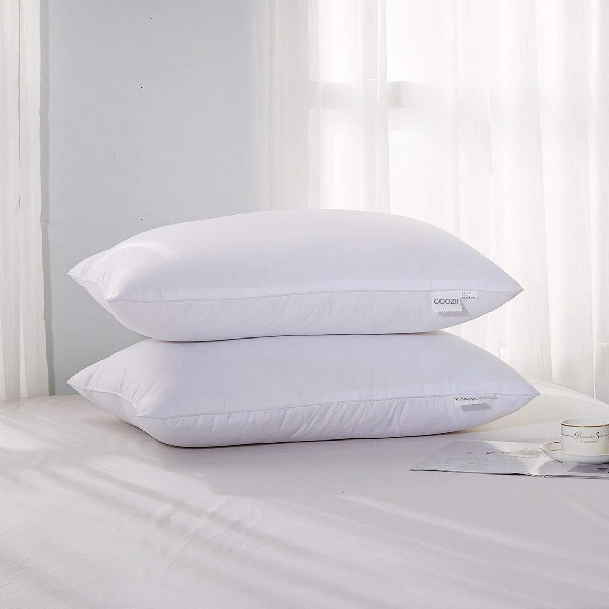 2 PACK - GOOSE DOWN ALTERNATIVE PILLOWS&nbsp;FOR $12.00