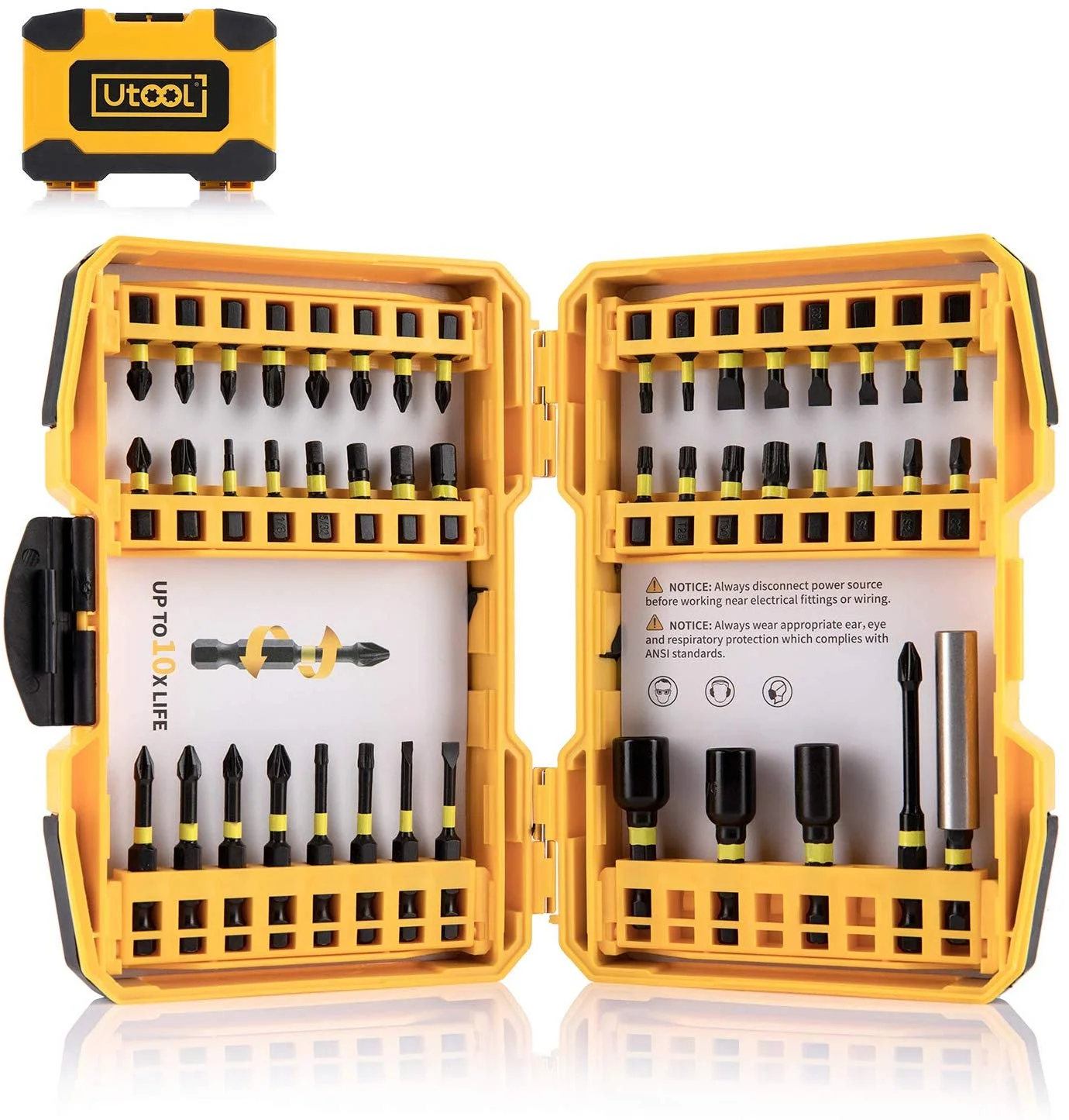 45 PIECE - IMPACT DRIVER BIT SET FOR $12.58