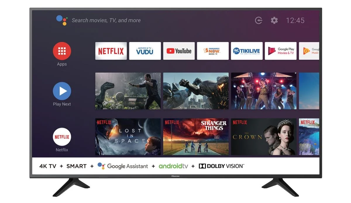 HISENSE 58-INCH CLASS 4K ULTRA HD (2160P) HDR ANDROID SMART LED TV FOR $279.99