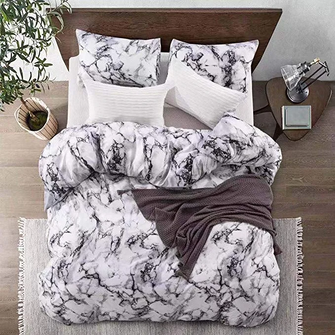 MARBLE DUVET COVER BEDDING SET FOR $15.49