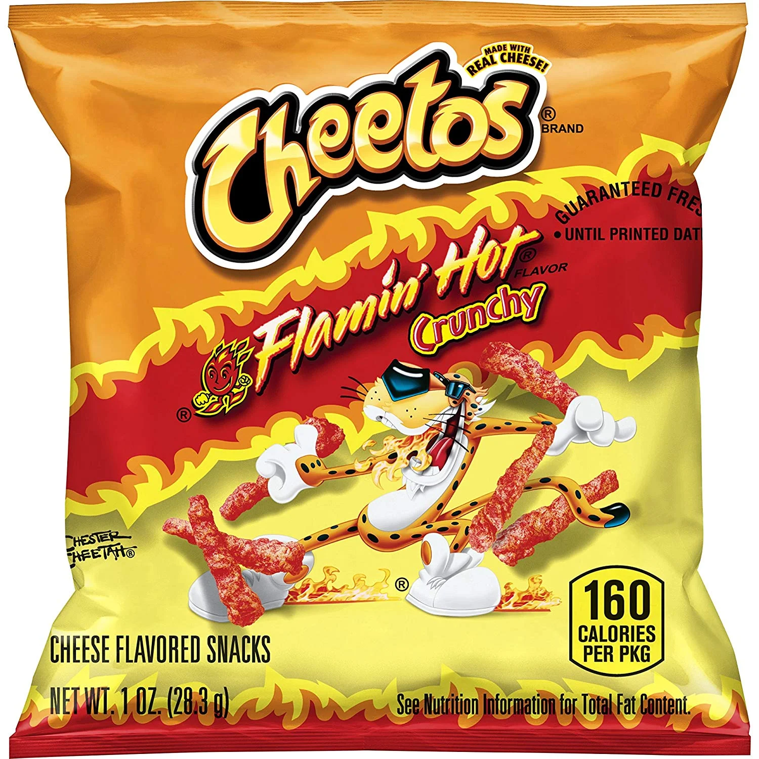 40 SNACK BAGS OF CHEETOS CRUNCHY FLAMIN' HOT CHEESE FLAVORED SNACKS FOR $12.13