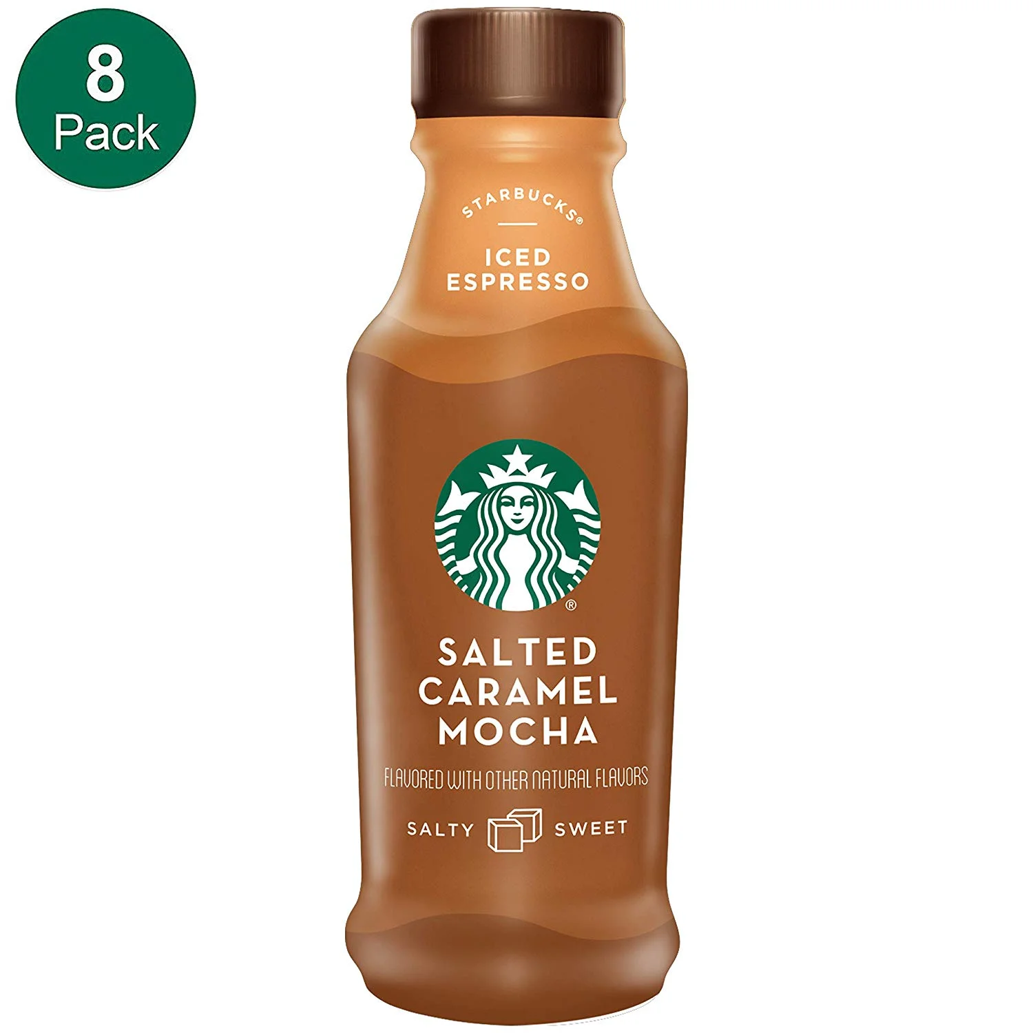 8 PACK - STARBUCKS, ICED LATTE, SALTED CARAMEL MOCHA FOR $17.10
