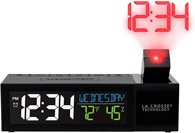 LA CROSSE PROJECTION ALARM CLOCK WITH USB PORT FOR $21.77