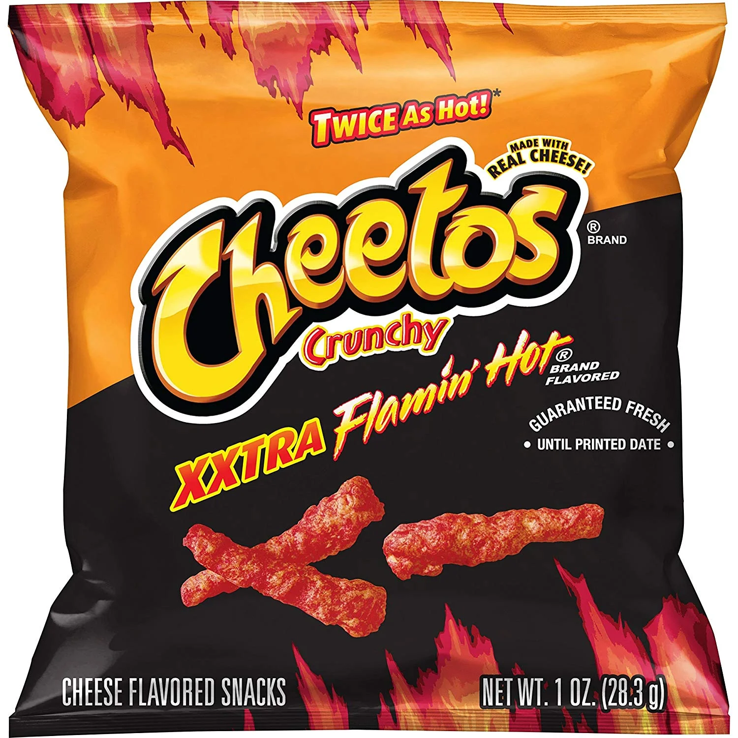 40 SNACK BAGS - CHEETOS CRUNCHY XXTRA HOT FOR $13.71