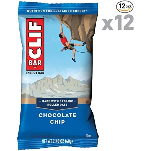 12 PACK - CLIF BAR - ENERGY BARS - CHOCOLATE CHIP FOR $9.01