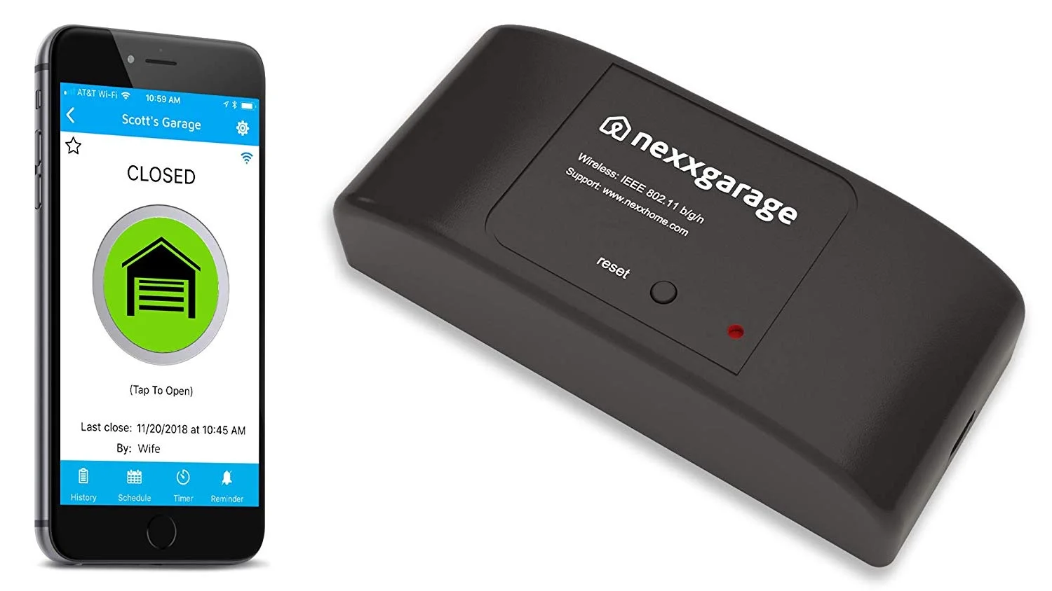 NEXX GARAGE SMART GARAGE DOOR CONTROLLER FOR $57.99