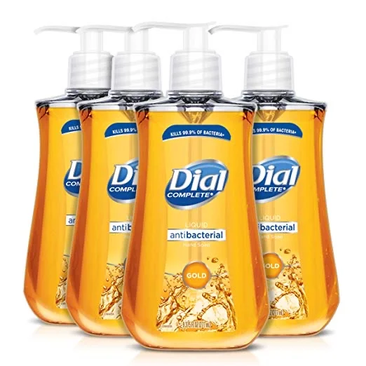 PACK OF 4 - DIAL ANTIBACTERIAL LIQUID HAND SOAP, GOLD FOR $5.82