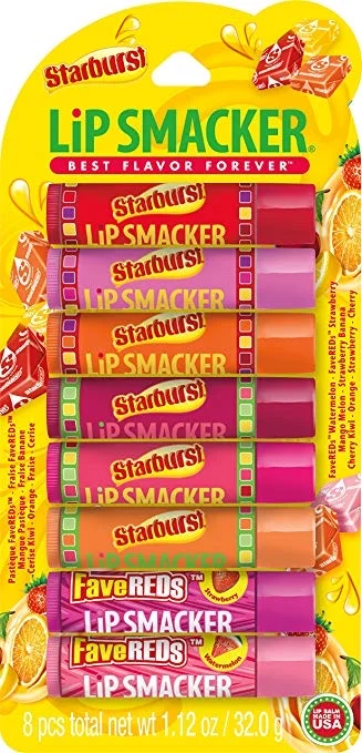PACK OF 8 - LIP SMACKER STARBURST PARTY PACK LIP GLOSSES FOR $6.08