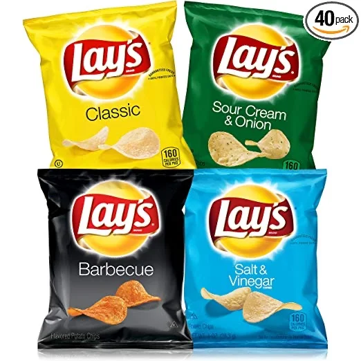 40 SNACK BAGS - LAY’S POTATO CHIPS VARIETY PACK FOR $9.97