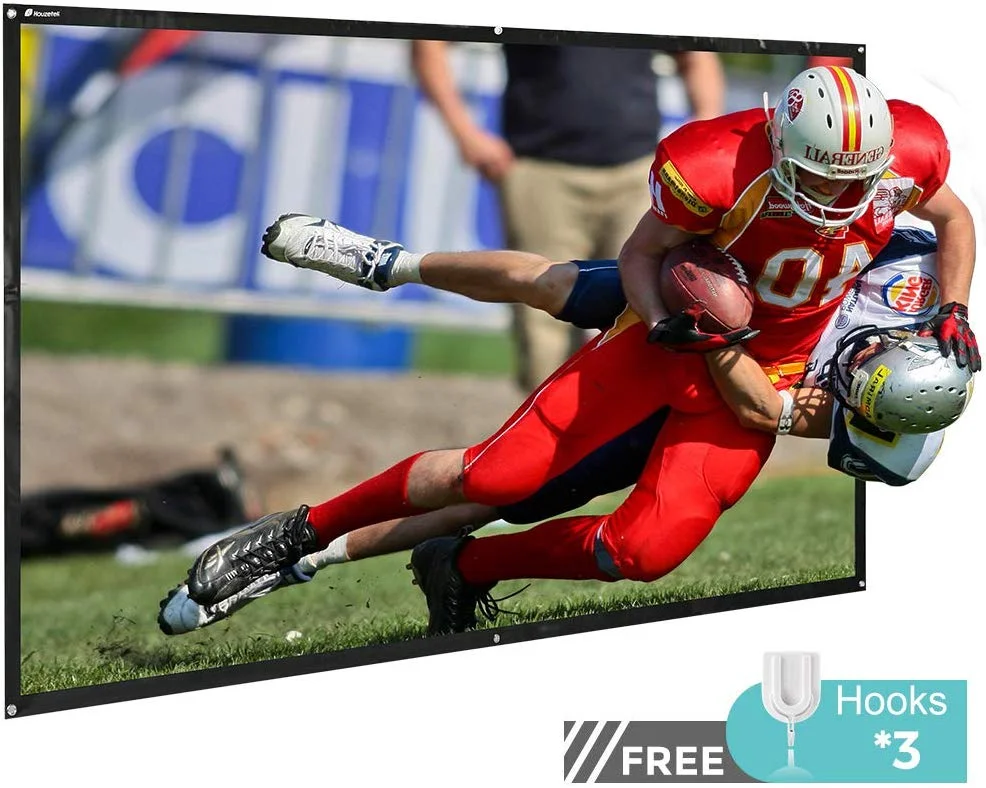 120-INCH 16:9 HD PVC PROJECTION SCREEN FOR $23.49