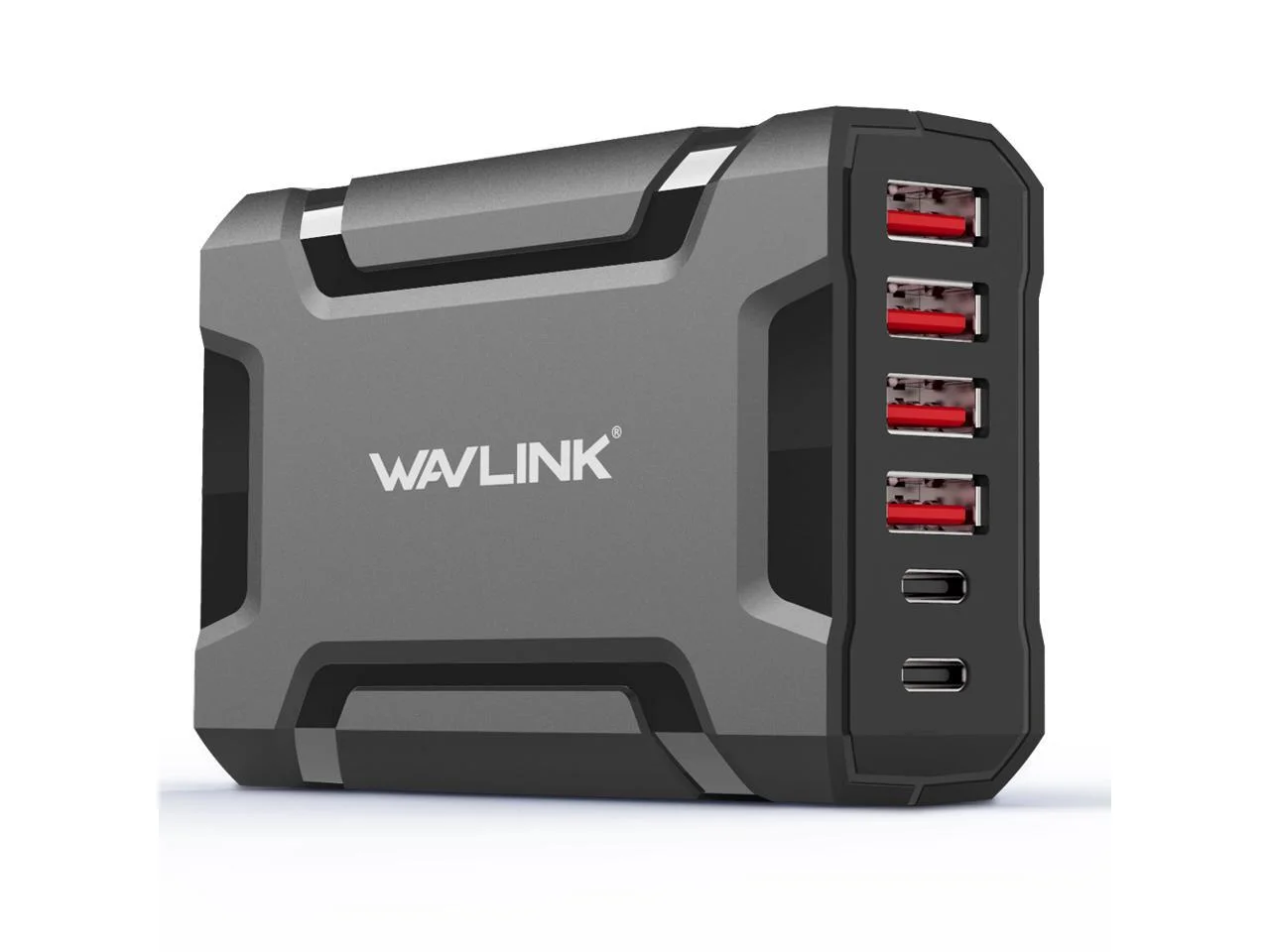 6 PORT USB PORTABLE CHARGING STATION FOR $16.99