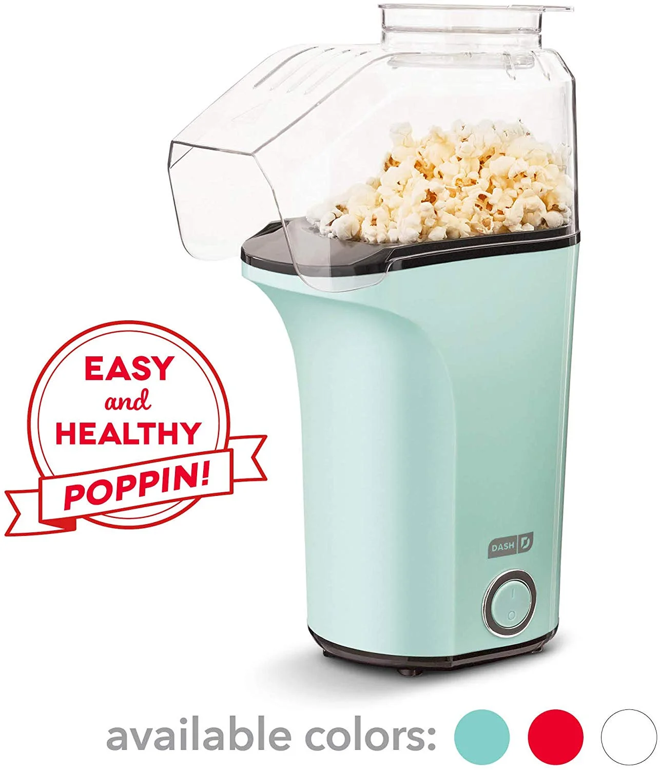 DASH HOT AIR POPCORN POPPER MAKER WITH MEASURING CUP FOR $19.99