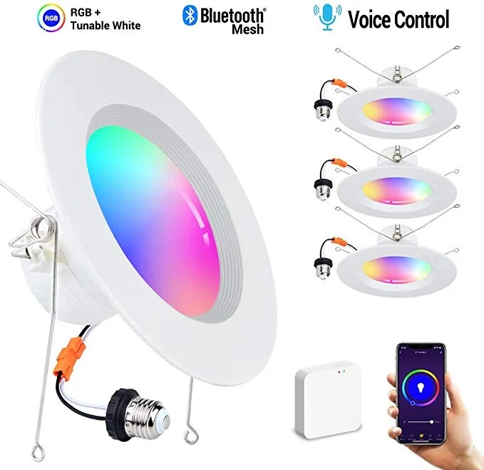 4 PACK - SMART LED BLUETOOTH DOWNLIGHTS FOR $84.99