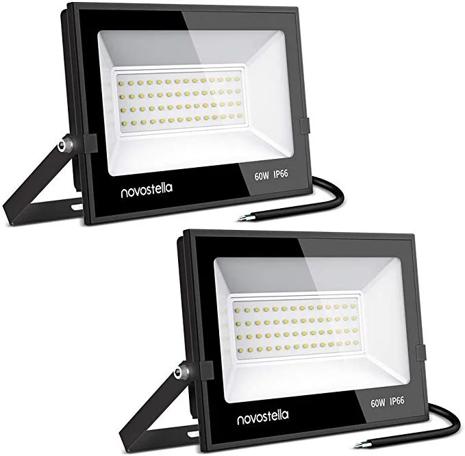 2 PACK - 60W LED FLOODLIGHTS FOR $19.34