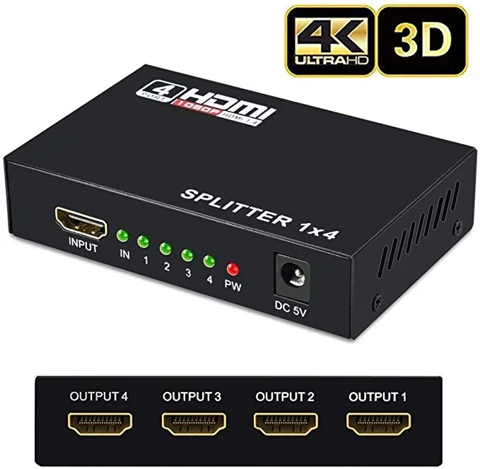 1-IN-4 HDMI SPLITTER FOR $11.99