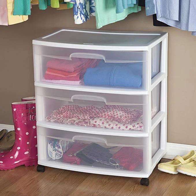 WIDE 3-DRAWER STORAGE CART FOR $14.96