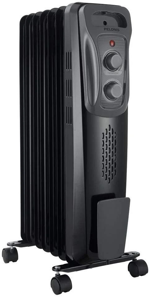 1500W PORTABLE FULL ROOM RADIANT SPACE HEATER WITH ADJUSTABLE THERMOSTAT FOR $33.98