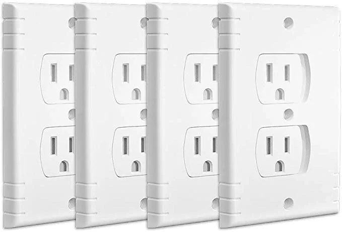 PACK OF 4 - BABY SAFETY SELF-CLOSING OUTLET COVERS FOR $6.92