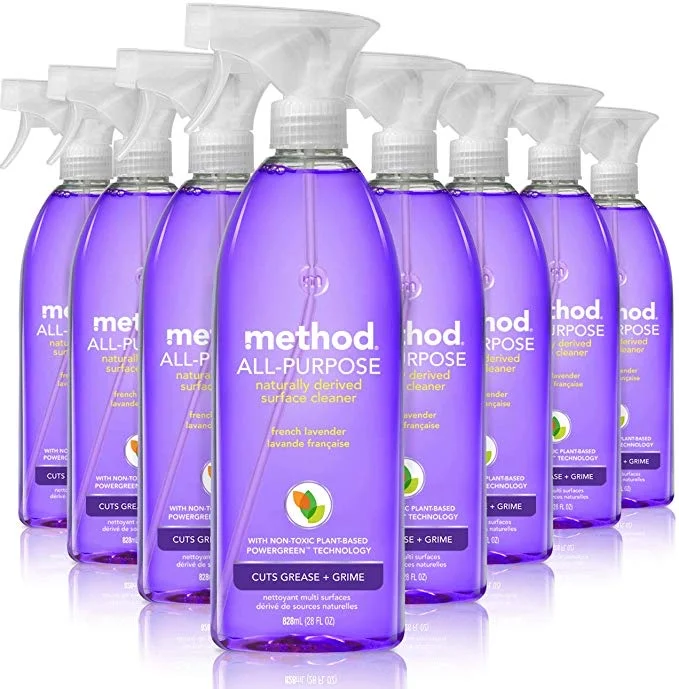 PACK OF 8 - METHOD ALL PURPOSE CLEANER, FRENCH LAVENDER, 28 OZ FOR $20.14
