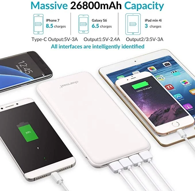 26,800MAH PORTABLE POWER BANK FOR $18.15