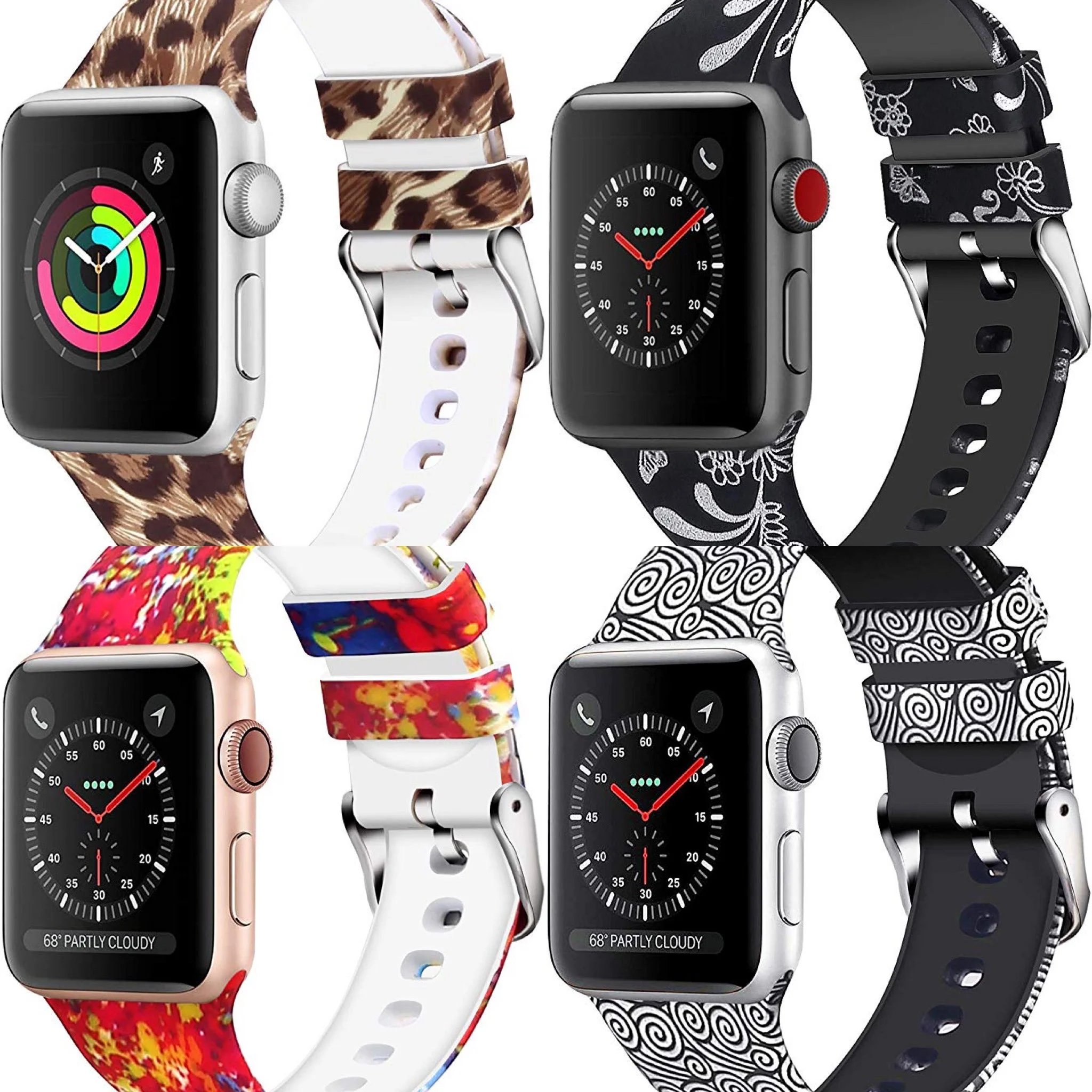 GRAPHIC DESIGNED APPLE WATCH BANDS FOR $4.04