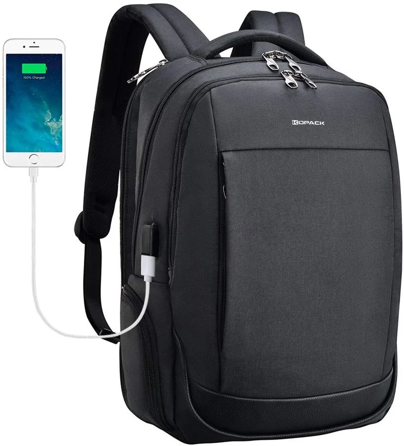 LAPTOP BACKPACK WITH USB CHARGING PORT FOR $20.34