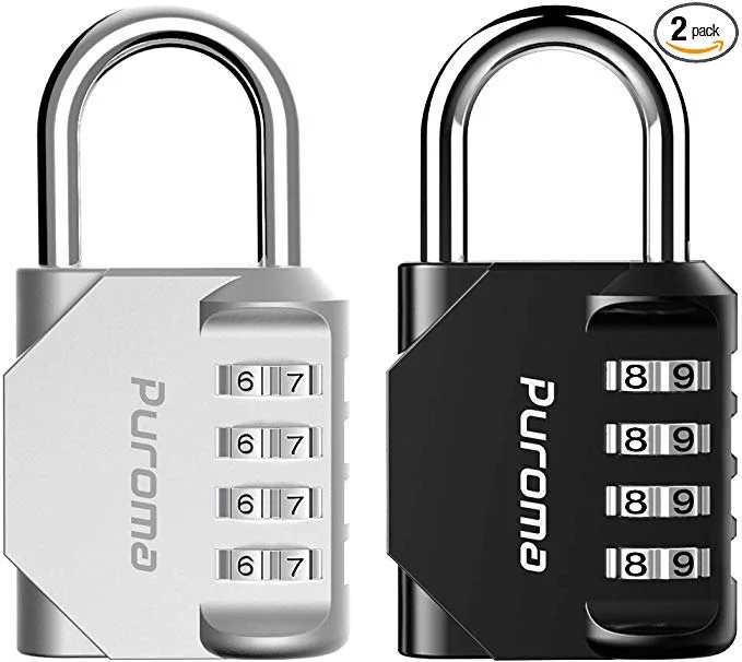 PACK OF 2 - 4-DIGIT COMBINATION LOCKS FOR $7.98