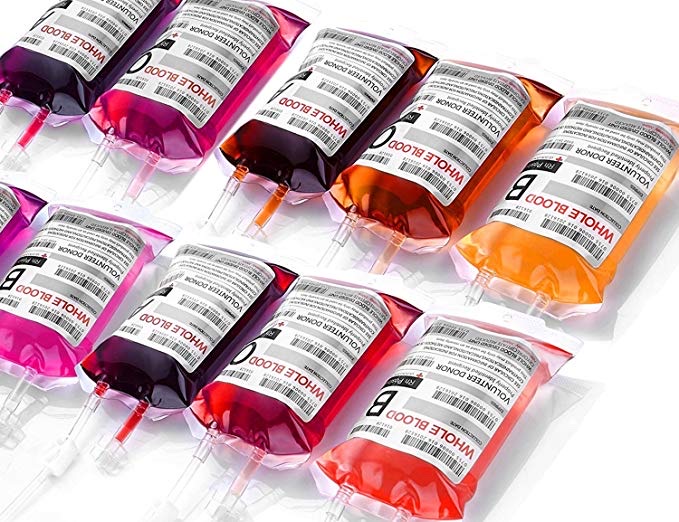 10 PACK - HALLOWEEN IV BLOOD BAGS FOR $10.98
