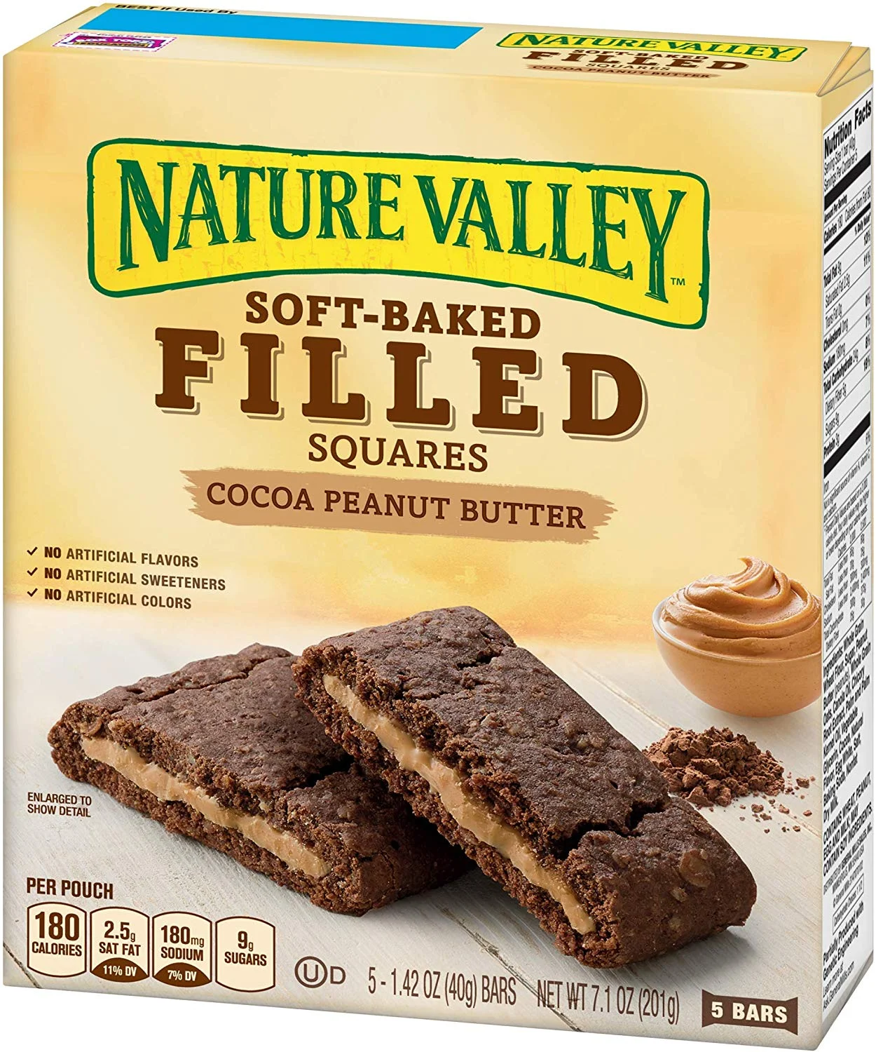 NATURE VALLEY SOFT BAKED FILLED SQUARES COCOA PEANUT BUTTER FOR $2.59