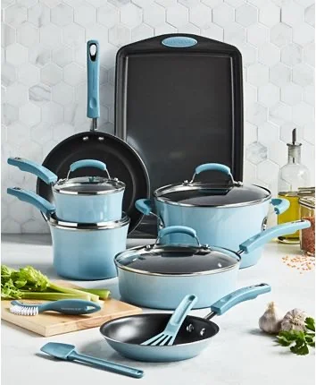 RACHAEL RAY 14-PIECE NON-STICK COOKWARE SET FOR $78.74