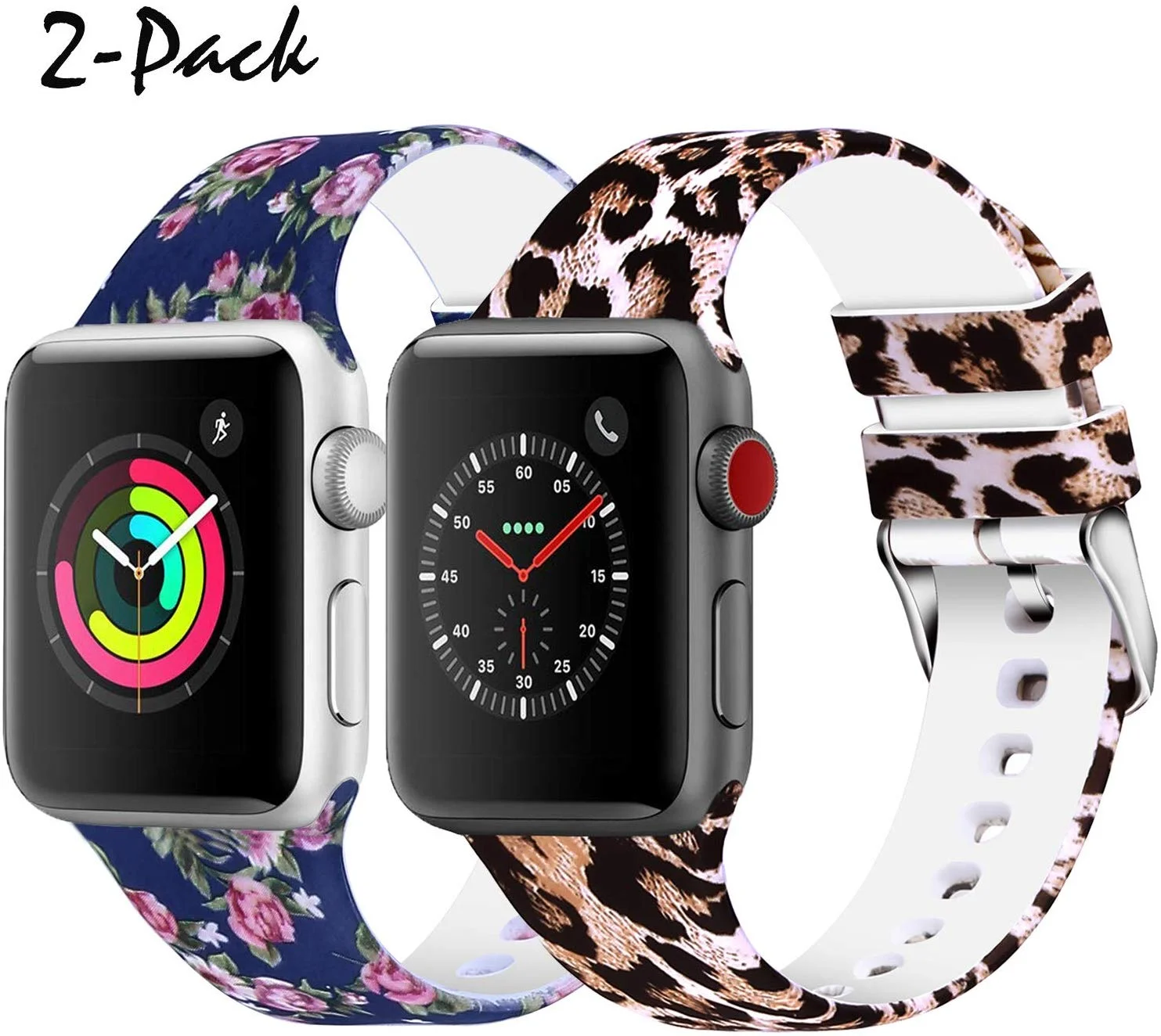 2 PACK - GRAPHIC DESIGNED APPLE WATCH BANDS FOR $6.00