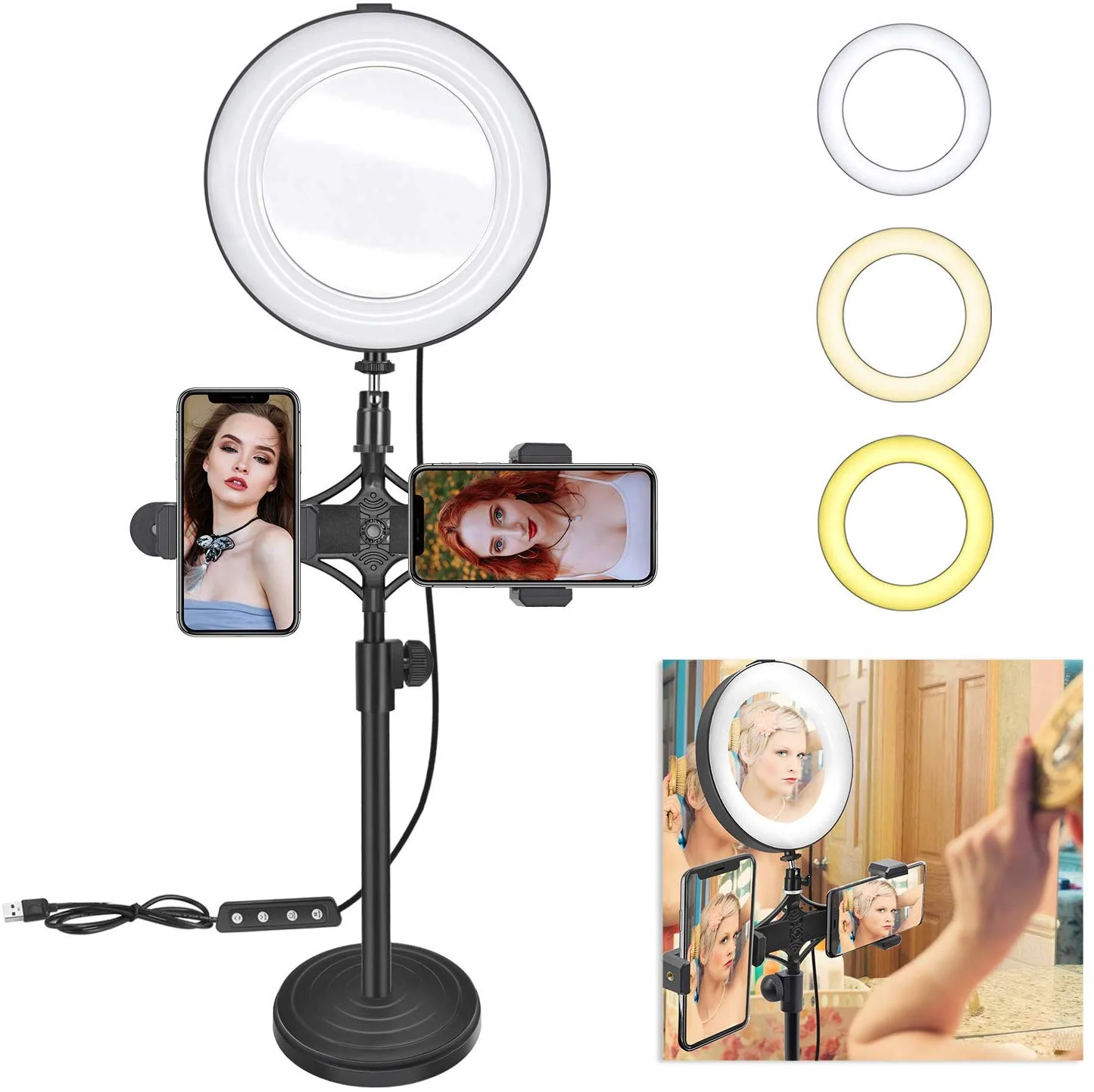 8-INCH LED SLEFIE RING LIGHT FOR $25.99