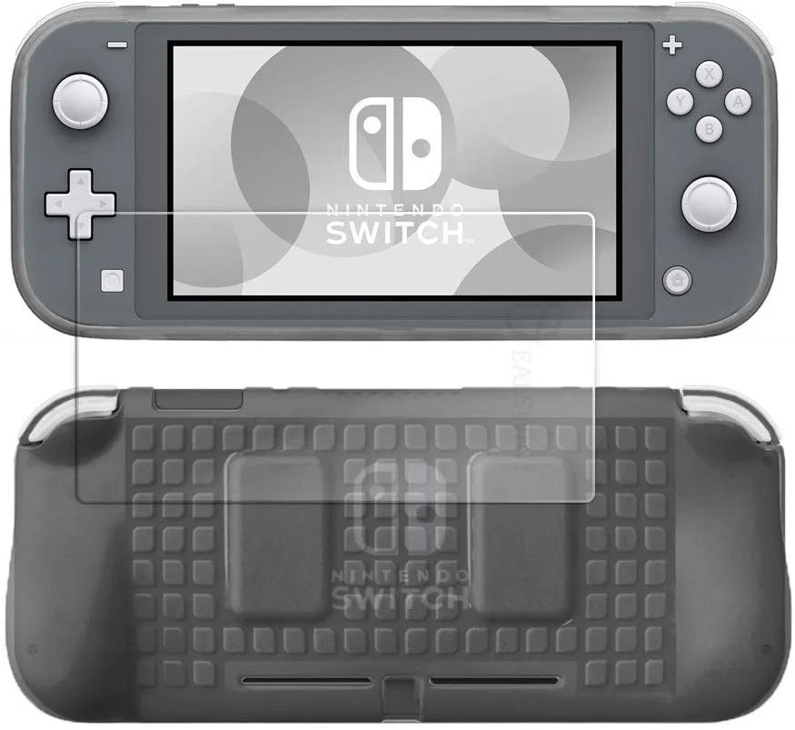 PROTECTIVE GRIP CASE FOR NINTENDO SWITCH LITE + TEMPERED GLASS SCREEN PROTECTOR FOR $6.49
