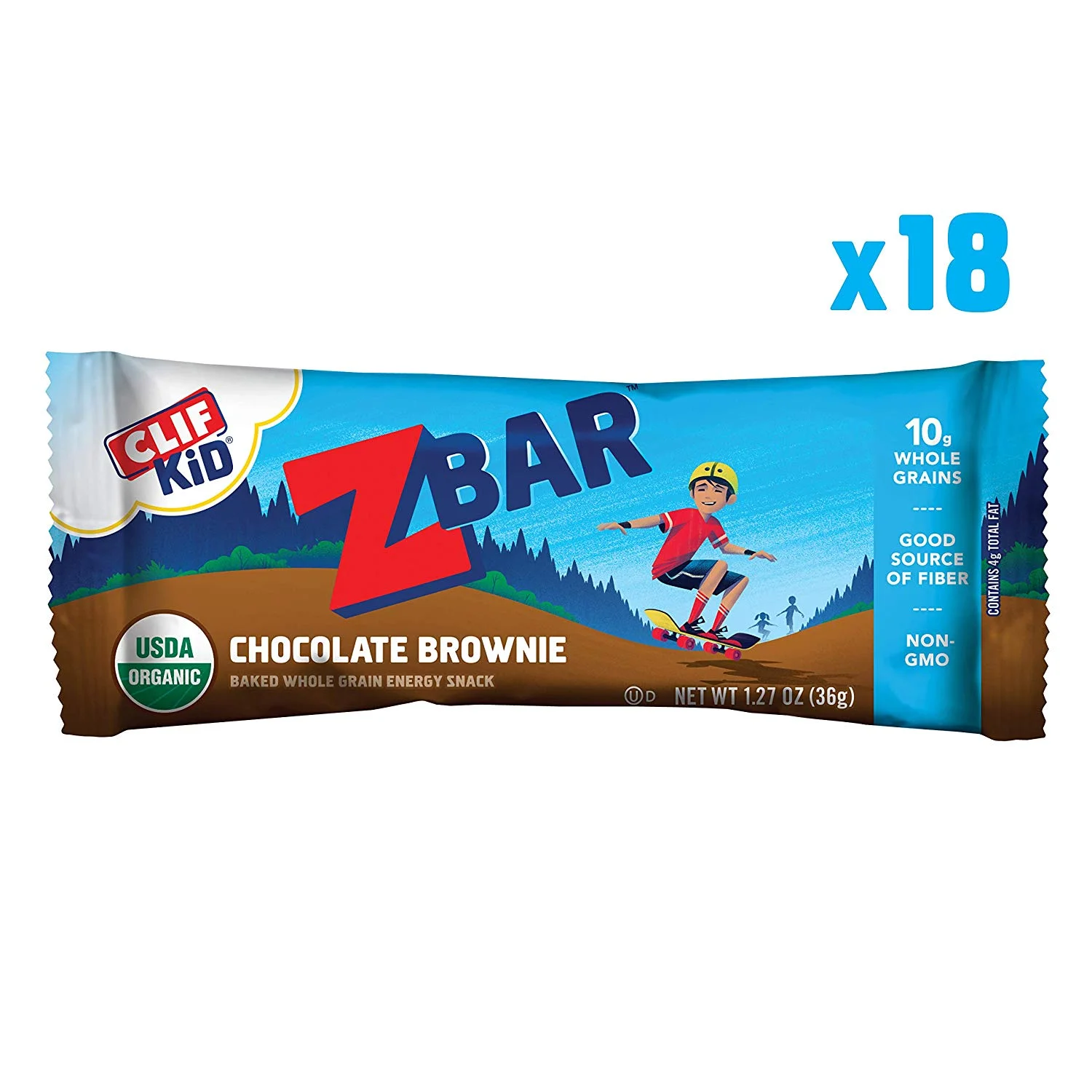 PACK OF 18 - CLIF KID ZBAR - ORGANIC GRANOLA BARS FOR $8.24