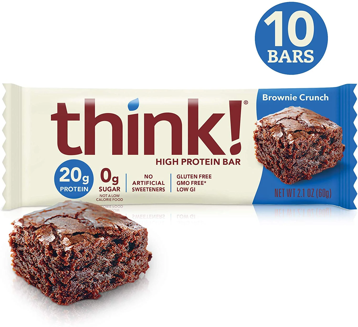 PACK OF 10 - THINK! (THINKTHIN) HIGH PROTEIN BARS FOR $7.35