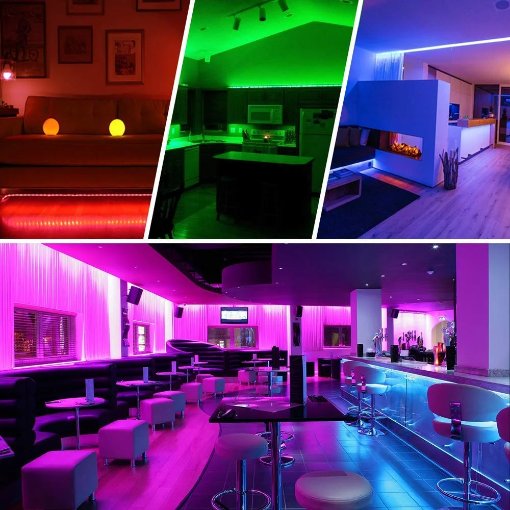 LED STRIP LIGHTS, 32.8FT RGB LED LIGHTS FOR $14.49