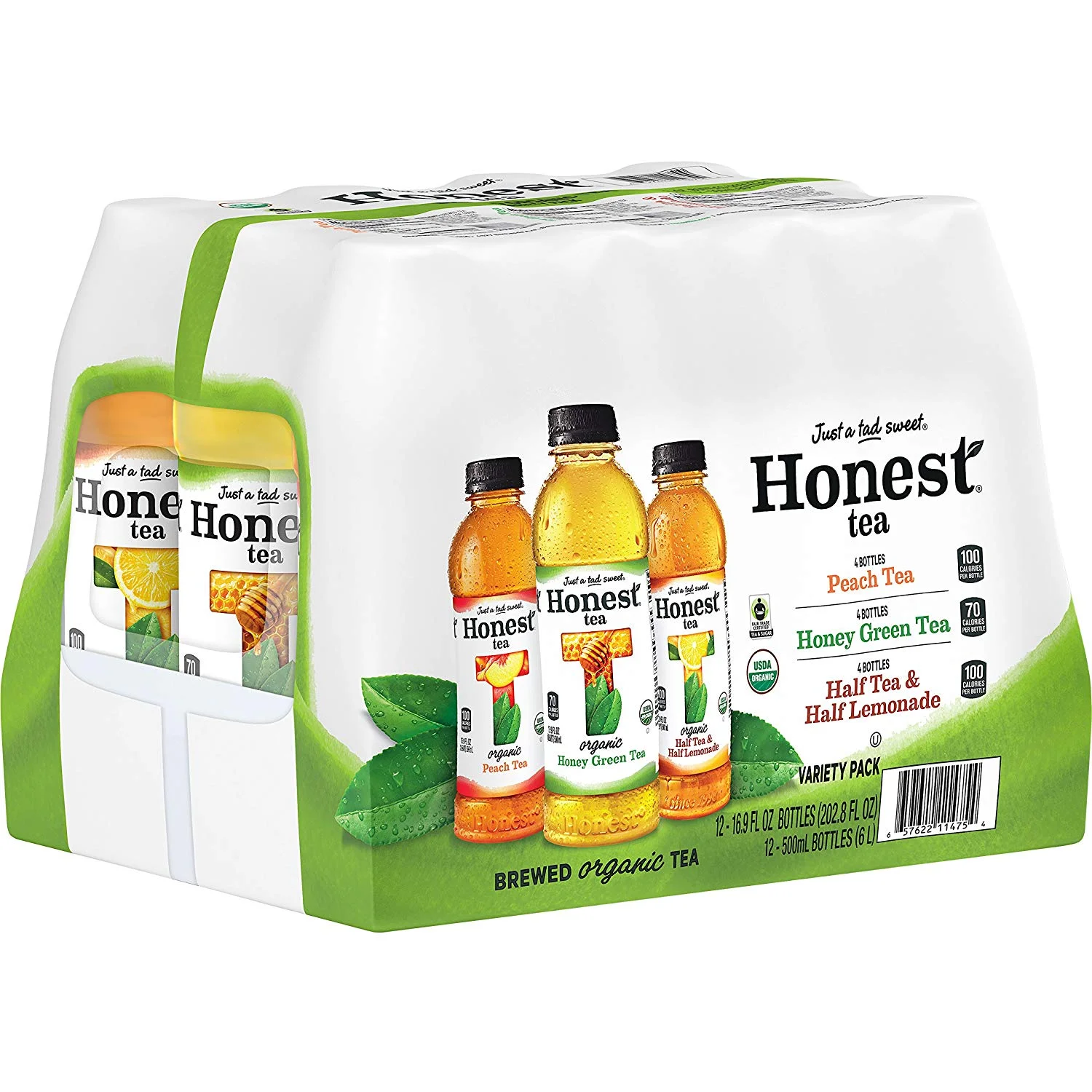 PACK OF 12 - HONEST TEA ORGANIC FAIR TRADE VARIETY PACK FOR $7.54