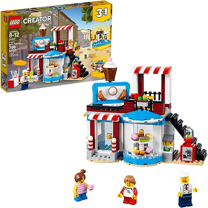 LEGO CREATOR 3-IN-1 MODULAR SWEET SURPRISES BUILDING KIT FOR $20.00