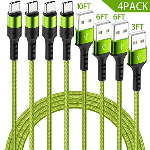 4 PACK - NYLON BRAIDED TYPE-C CABLES FOR $7.99