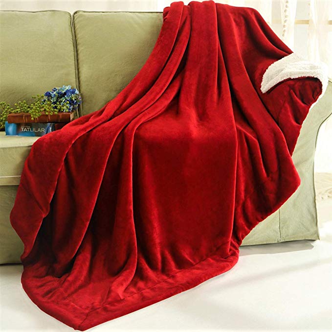 SHERPA BLANKET THROW FOR $12.99